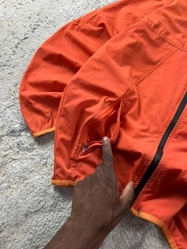 Chaqueta deportiva de pista con cremallera y rompevientos naranja talla M – photo 4